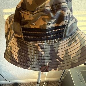 Adidas Camo Bucket Hat Climacool Wide Brim Boonie Hiking Fishing Outdoor Hat